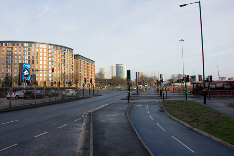 Birmingham cycle superhighway MacDonalds junction