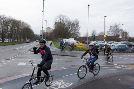 Birmingham cycle superhighway, cyclists