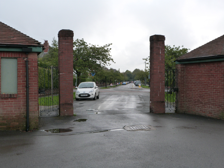 Exit from Harrogate cricket ground