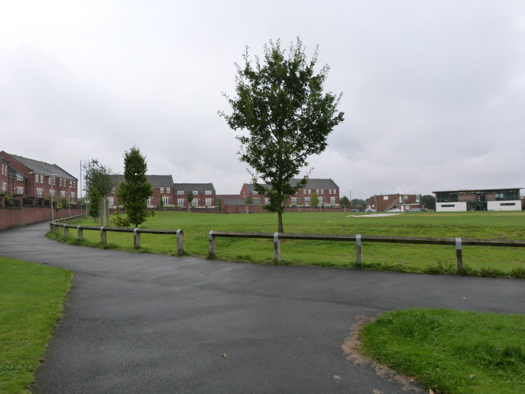 Cycle path by Harrogate cricket ground