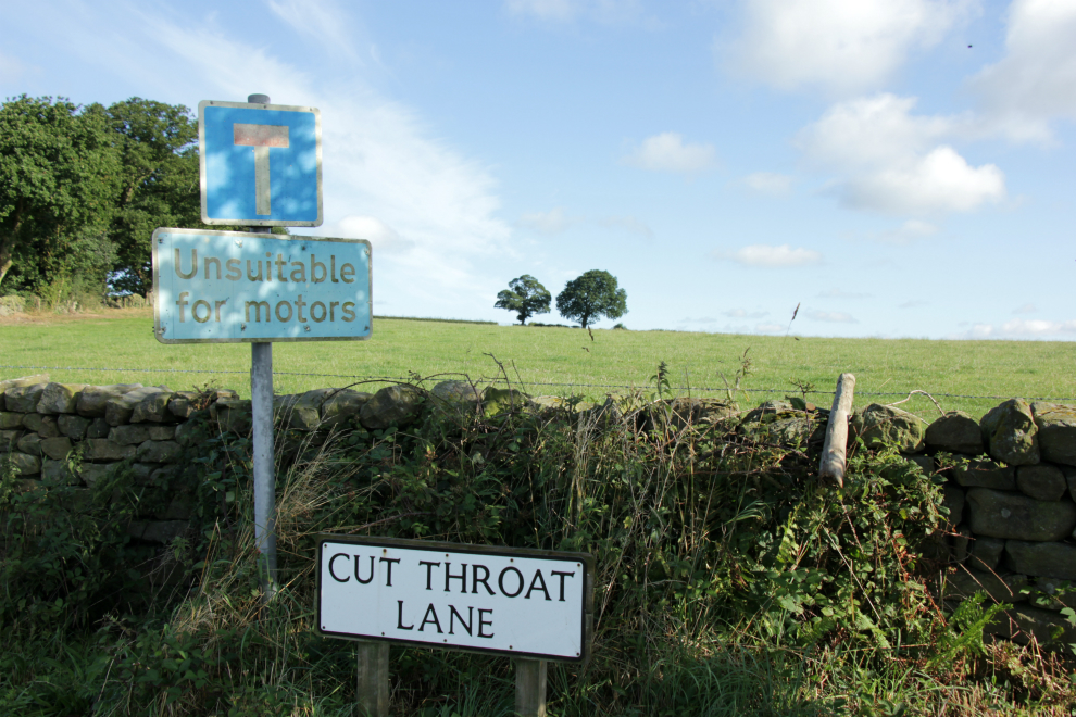 Cut Throat Lane, near Shaw Mills