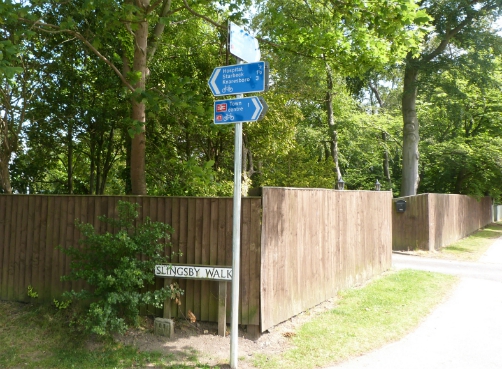 Signs at junction of Slingsby Walk and Oatlands Drive Signs at junction of Slingsby Walk and Oatlands Drive