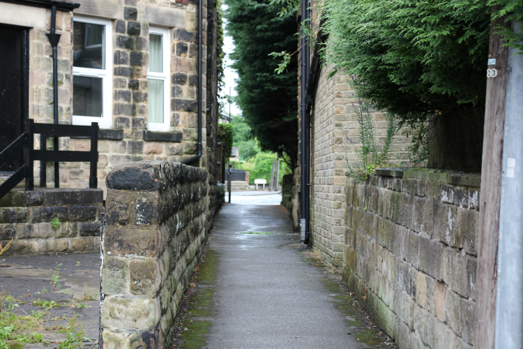 Alleyway at top of Franklin Mount
