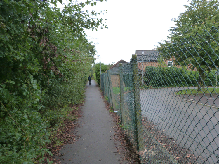 Path by Rossett Nature Reserve