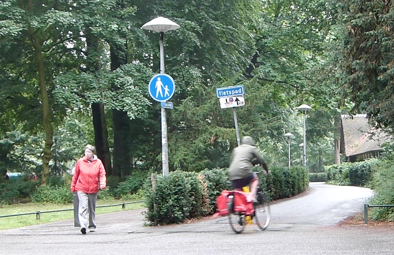 Bike lane in Wilhelmina Park, Utrecht