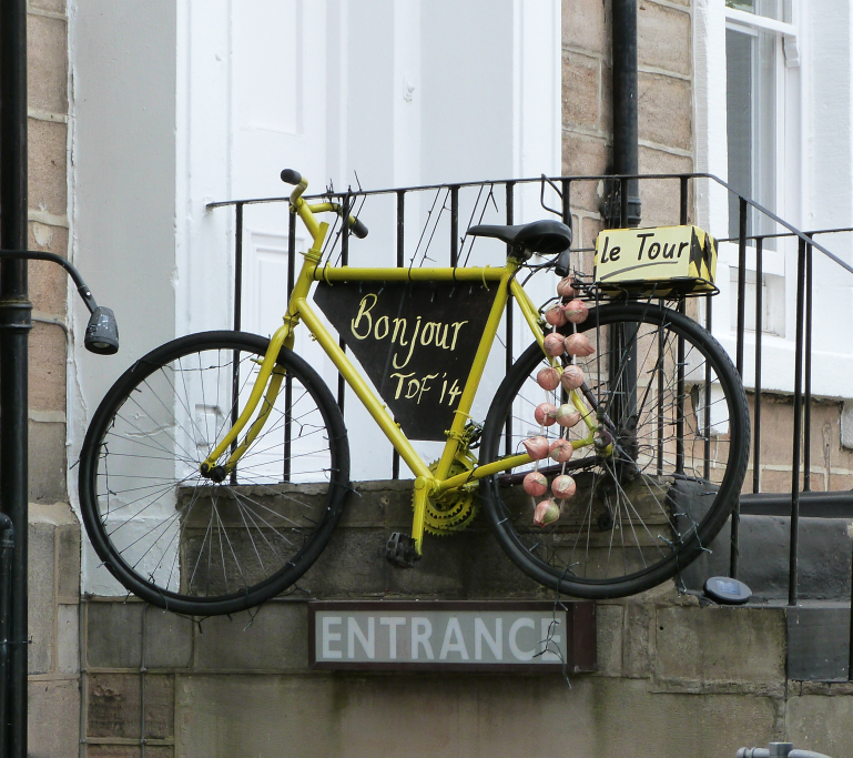 Bike art from 2014 Tour de France Yorkshire