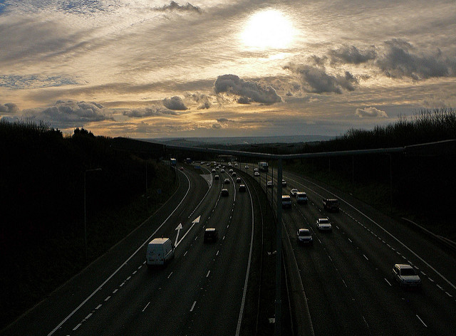 M62 near Hartshead Moor services