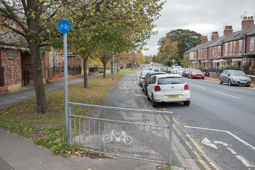 Cycle track by A59 Poppleton Road York