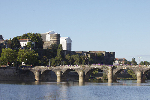 Angers, river Maine & chateau