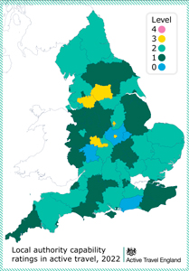 ATE local authority ratings map