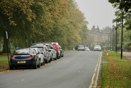 Parked cars on Beech Grove, Harrogate