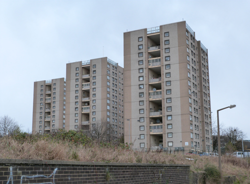 Tower blocks on Reyhill Grove