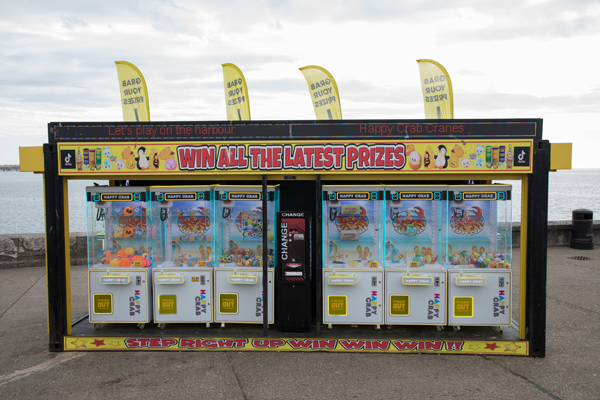 Crab Crane game at Bridlington Harbour