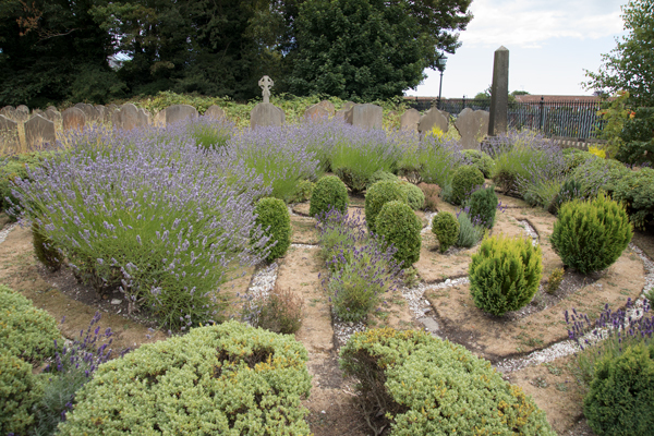 Labyrinth in Bridlington Priory churchyard