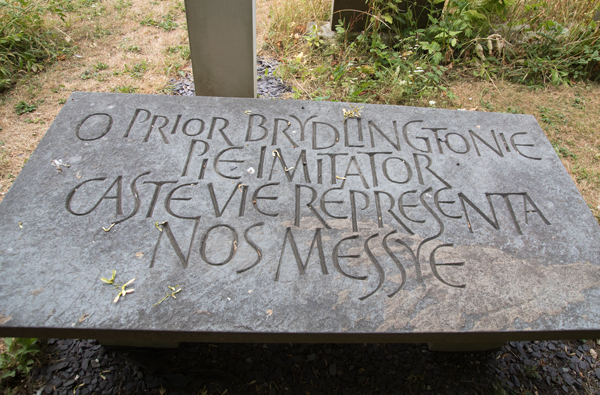 Incantation to St John in Bridlington Priory churchyard