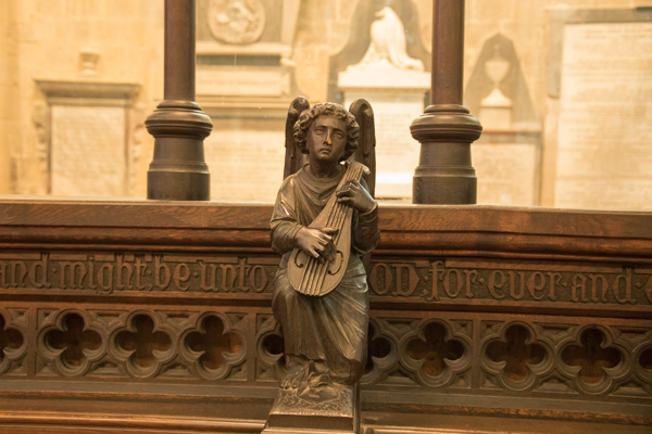 Detail from choir stall at Bridlington Priory