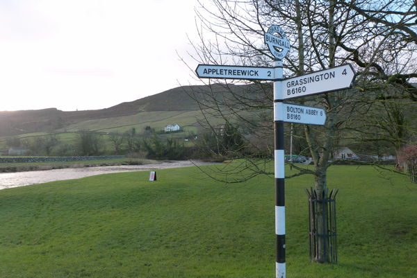 Signs at Burnsall, Yorkshire Dales