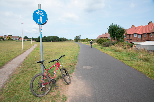 Cinder Track near the start in Scarborough