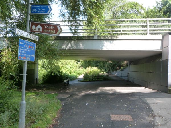 Path under Clifton Bridge