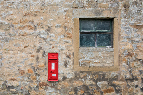 Postbox at Winterburn