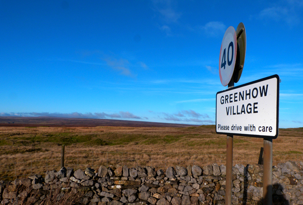 Greenhow Village sign