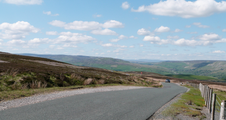 Summit of the Grinton Moor climb