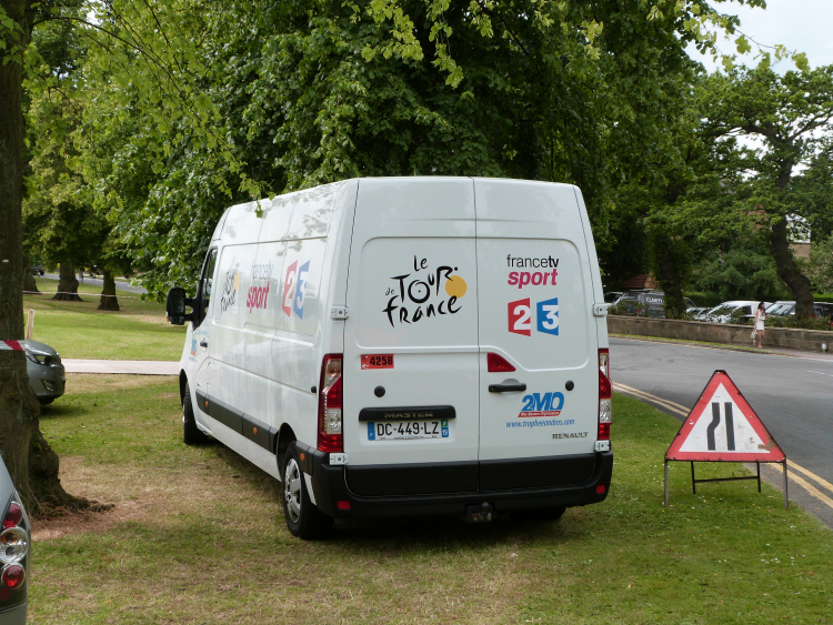 France TV van in Harrogate for the Tour