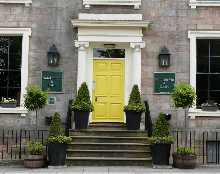 Hotel du Vin, Harrogate, with yellow door