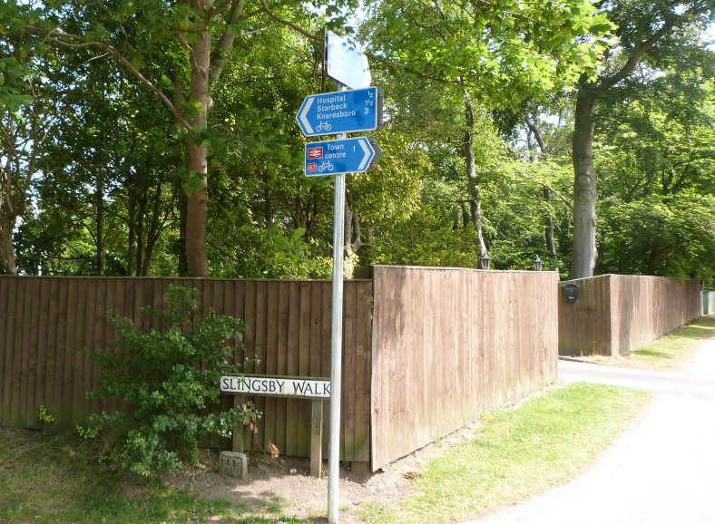 Bike route signs, Harrogate