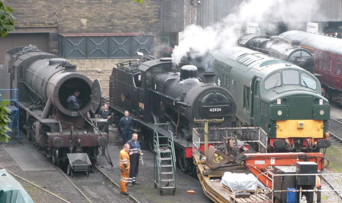 Steam train, Haworth