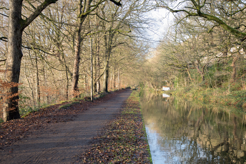 Canal towpath between Hebden Bridge and Brighouse