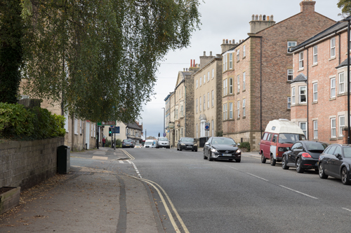 A59 approaching Knaresborough High Street