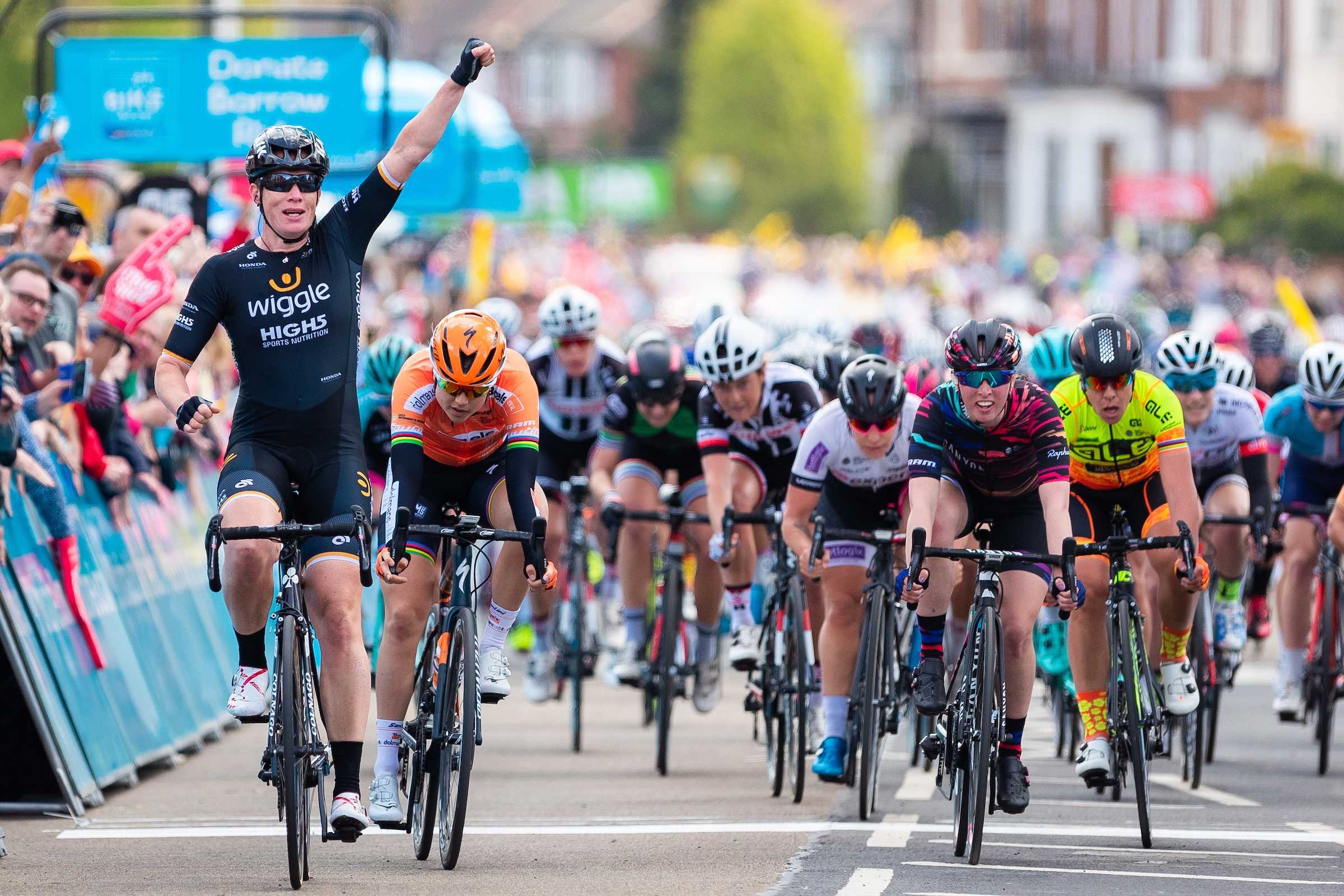 Kirsten Wild wins Stage 1 Tour de Yorkshire 2018 Kirsten Wild wins Stage 1 Tour de Yorkshire 2018