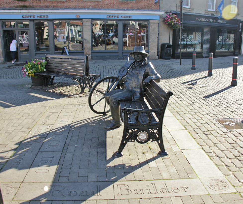 Blind Jack statue, Knaresborough market place
