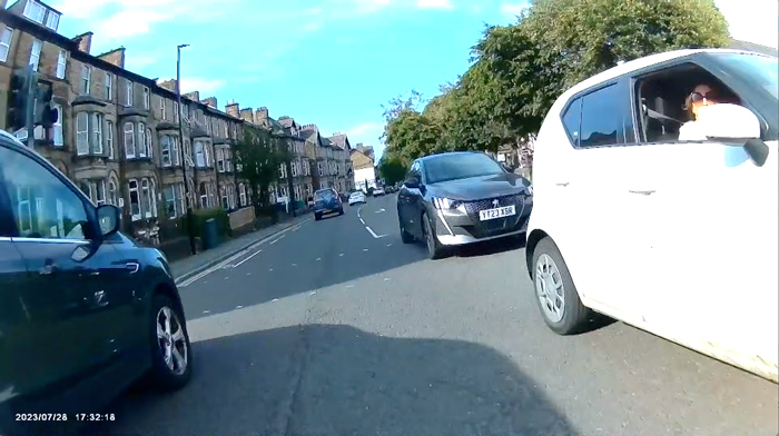 Driver undertaking on East Parade