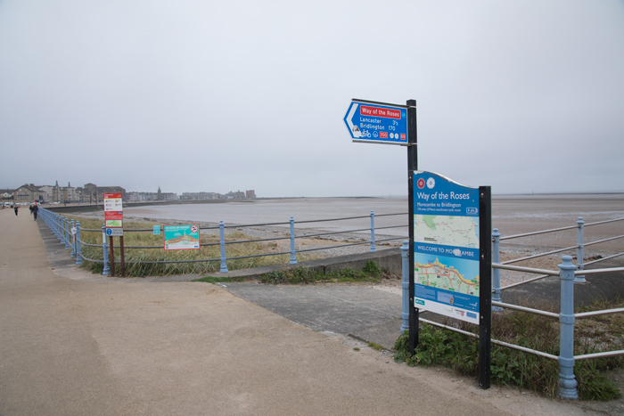 Start of the Way of the Roses, Morecambe