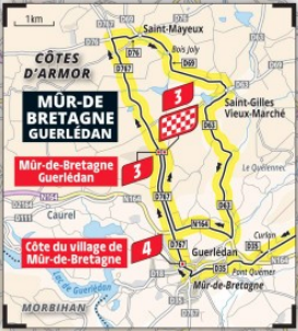 Map of finale of Stage 7 Tour de France 2025