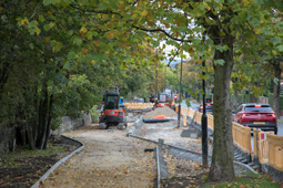 Works to widen Otley Road at Harlow Moor Road Junction