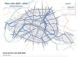 Carte du Paris Plan Vélo