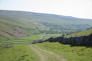 Track climbing out of Littondale