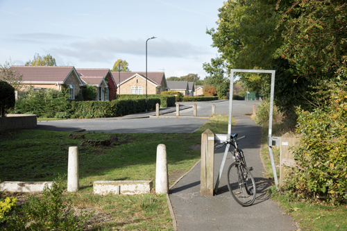 Barrier on Rossett Drive, Harrogate