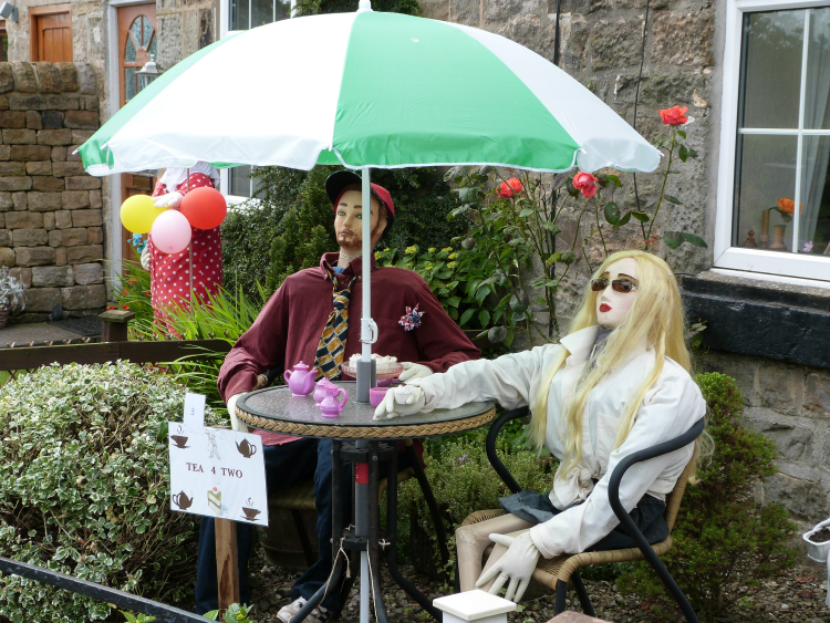 Sawley Tour de France decorations and dummies