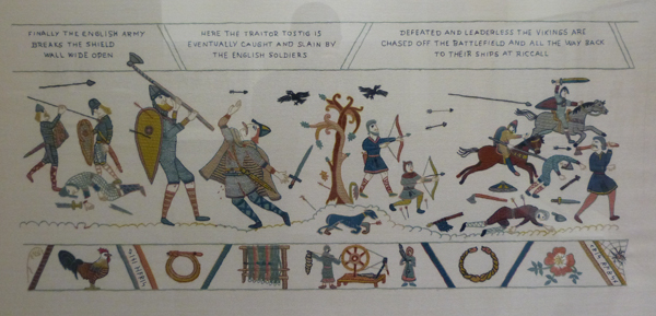Stamford Bridge Tapestry, Tostig is killed