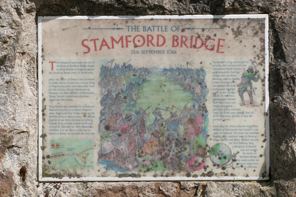Monument to the Battle of Stamford Bridge at White Rose Drive