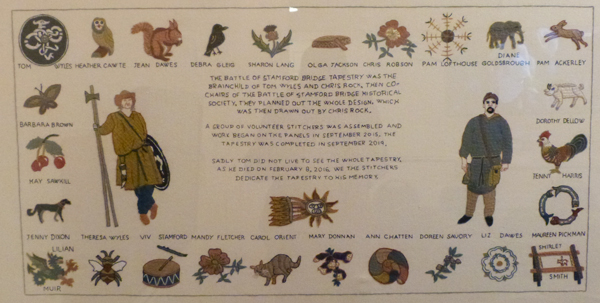 Stamford Bridge Tapestry, introductory panel
