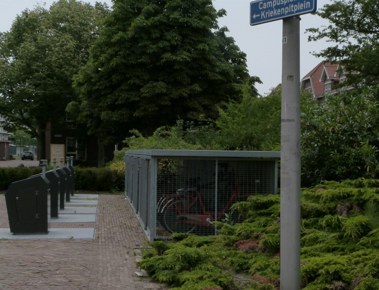 Secure bike storage, Campusplein, Utrecht