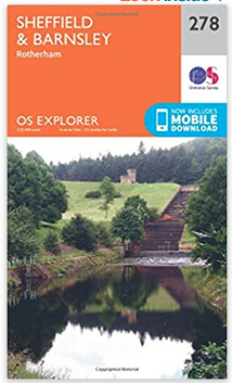 OS Explorer Map Sheffield Barnsley