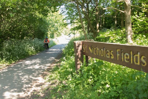 Foss Islands cycle path and St Nicks