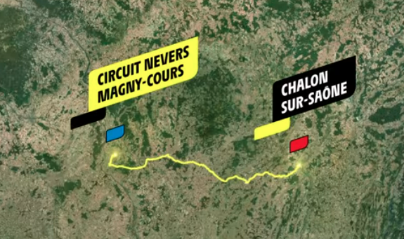 Map of Stage 12 TDF 2026