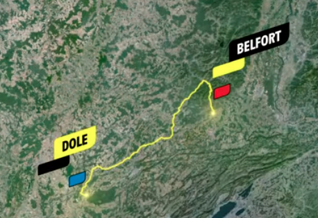 Map of Stage 13 TDF 2026